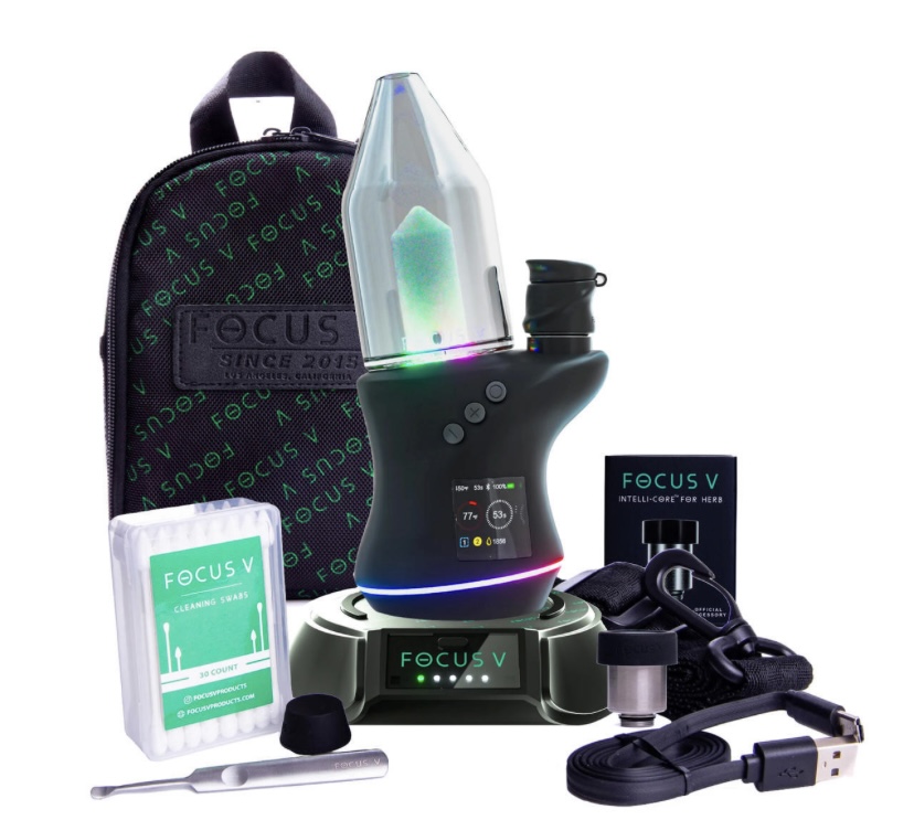 Focus Focus V Carta 2 Full Kit: E-Rig, Case, Wireless Charger, and Dry Herb Tank