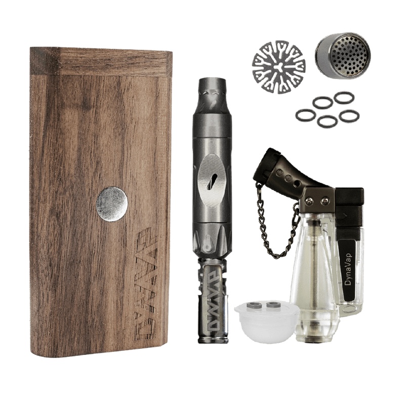 Dynavap Dynavap M7 Starter Pack with DynaStach Walnut, Honest Single Torch, DynaWax and more [March 2024 Release]