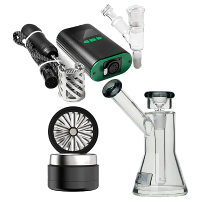 Vaporizers Direct Advanced Ball Vape Bundle(Ruby Twist + Tyson 2.0 Bubbler + Flower Mill)