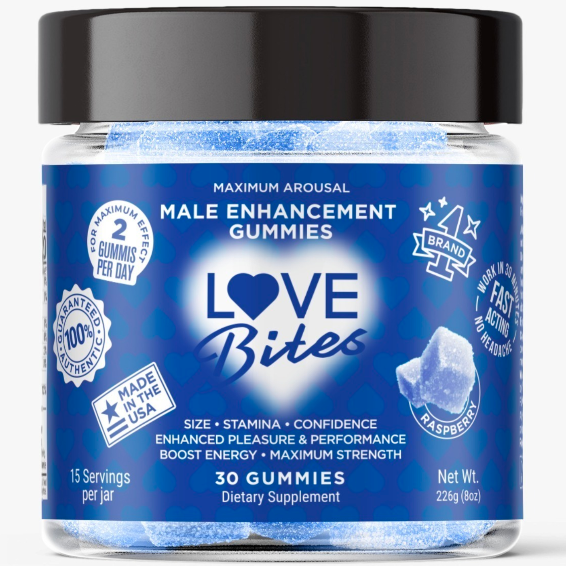 LOVE LOVE BITES | MALE ENHANCEMENT GUMMIES | 30 COUNT