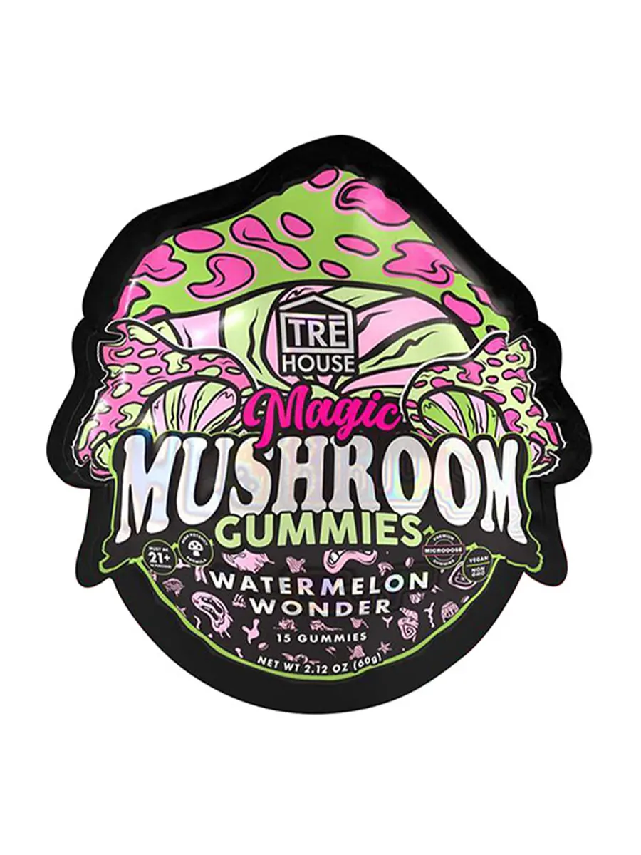 Magic Mushrooms Watermelon Wonder Tre House Magic Mushroom Gummies