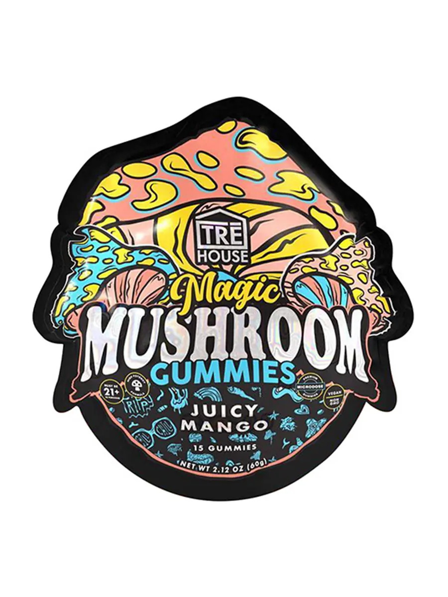 Magic Mushrooms Juicy Mango Tre House Magic Mushroom Gummies