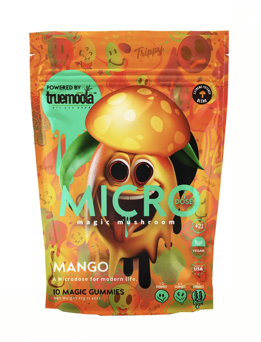 Magic Mushrooms Mango Truemoola Micro Magic Mushroom Gummies 10ct
