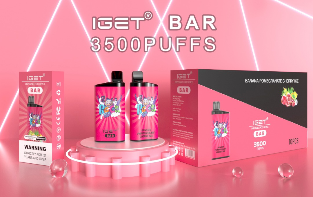 Vaporizers Direct iGET® BAR – Banana Pomegranate Cherry ice (10PCs)