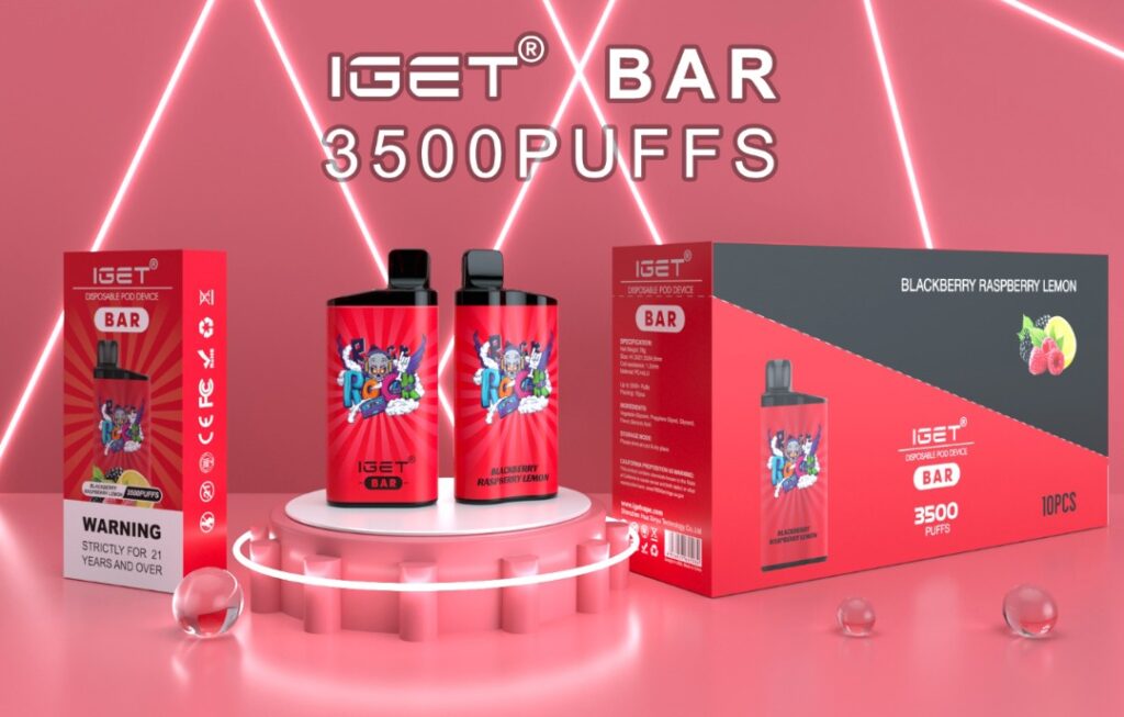 Vaporizers Direct iGET® BAR – Blackberry Raspberry Lemon (10PCs)