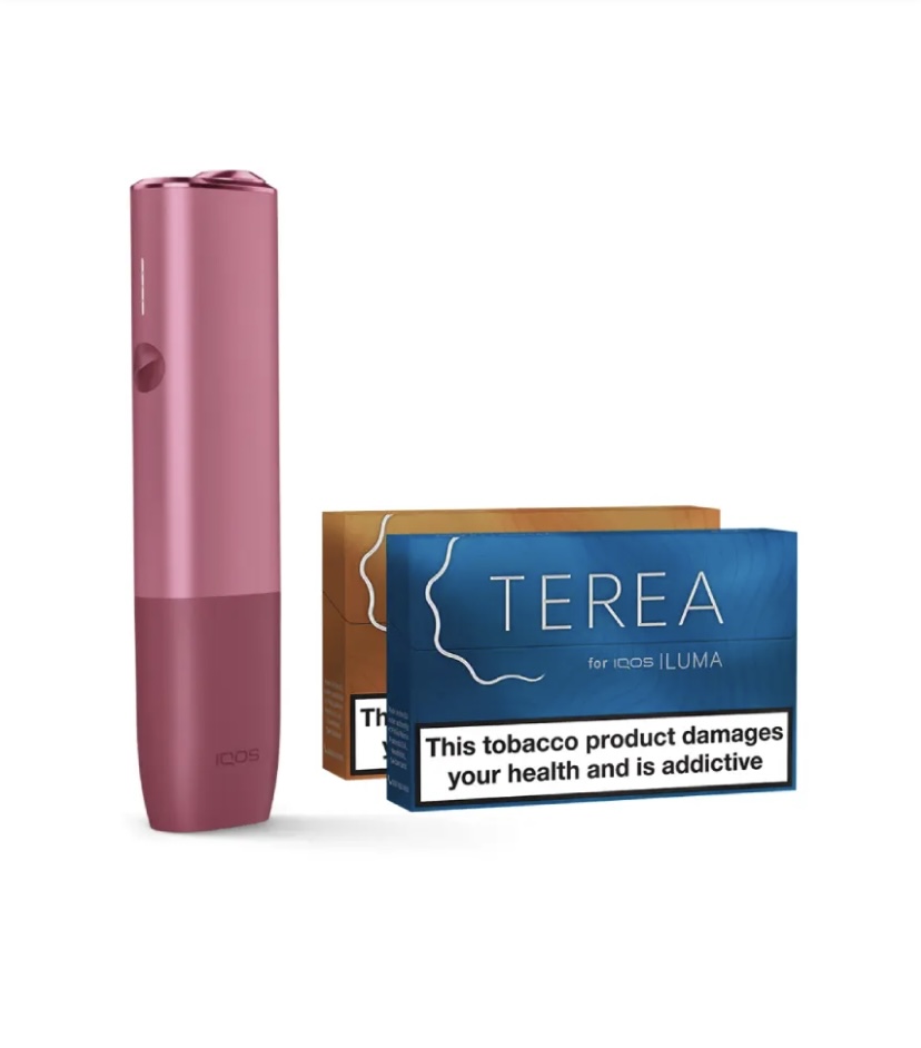 IQOS IQOS ILUMA KIT Sunset Red & TWO PACKS OF TEREA