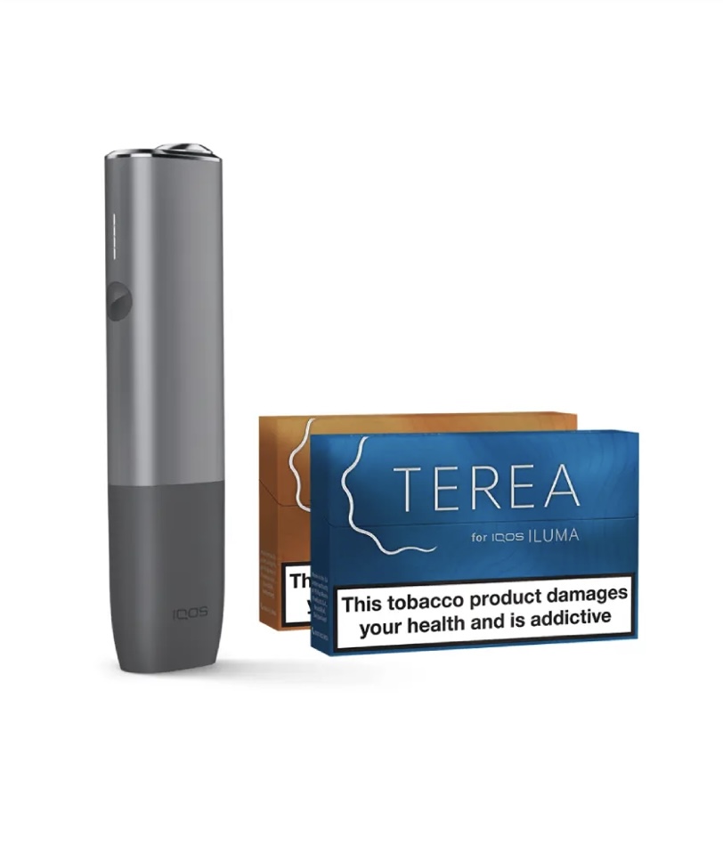 IQOS IQOS ILUMA Kit ONE - Pebble Grey & Two Packs of Terea