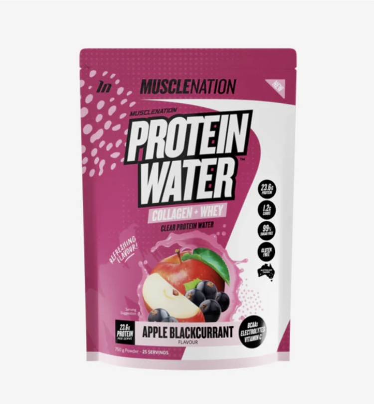 PROTEIN PROTEIN WATER + COLLAGEN BY MUSCLE NATION