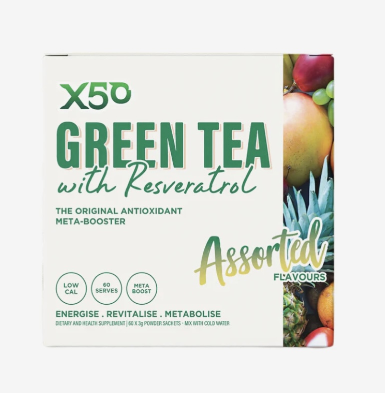 GREEN GREEN TEA + RESVERATROL BY X5