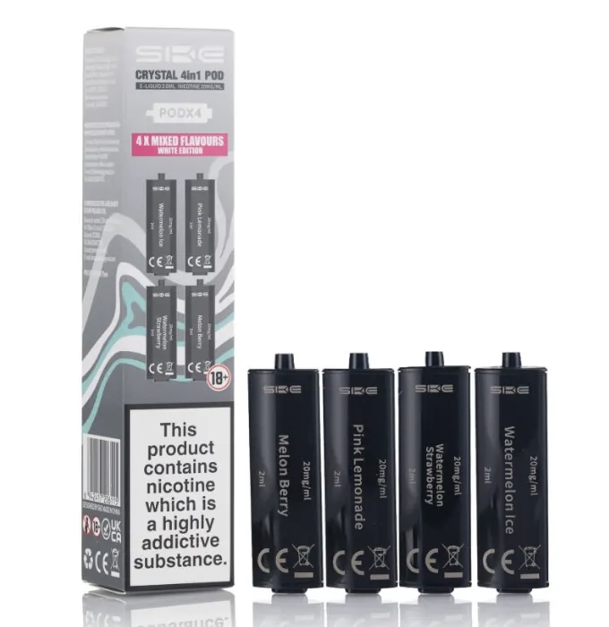 SKE SKE Crystal 2400 4 in 1 Prefilled Pods - 4PK