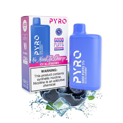 PYRO PYRO 6000 Puffs Ice Blueberry