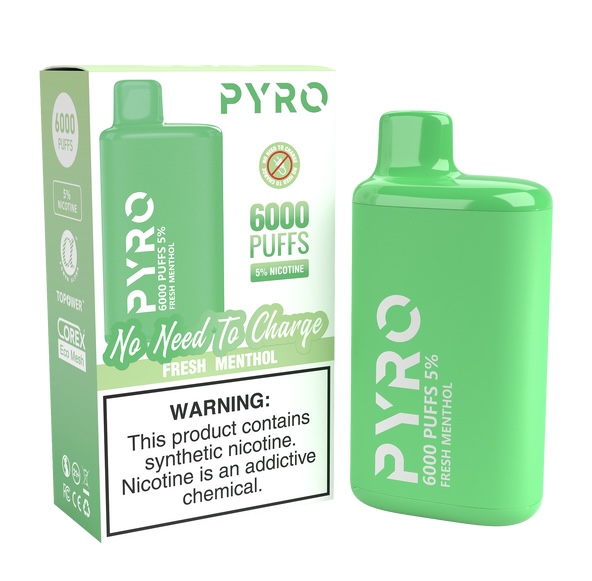 PYRO PYRO 6000 PUFF Fresh Menthol