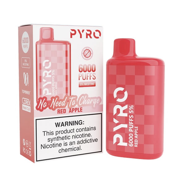 PYRO PYRO 6000 PuffS Red Apple