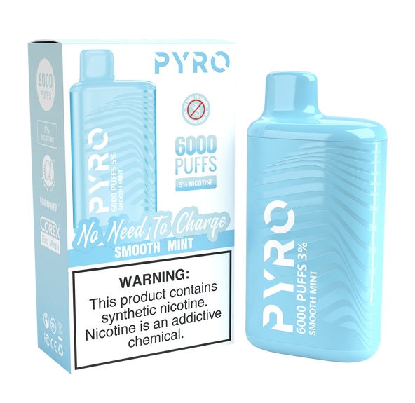 PYRO PYRO 6000 Puffs Smooth Mint