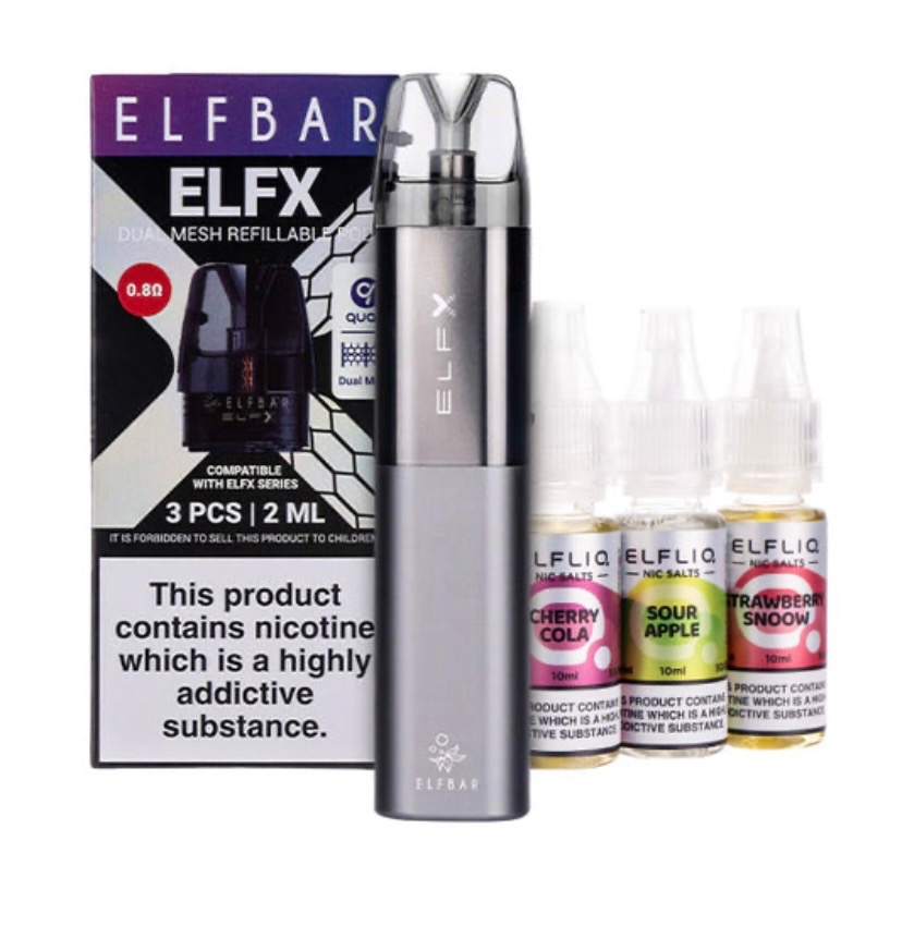 Vaporizers Direct Elf Bar ELFX Pod Kit Bundle