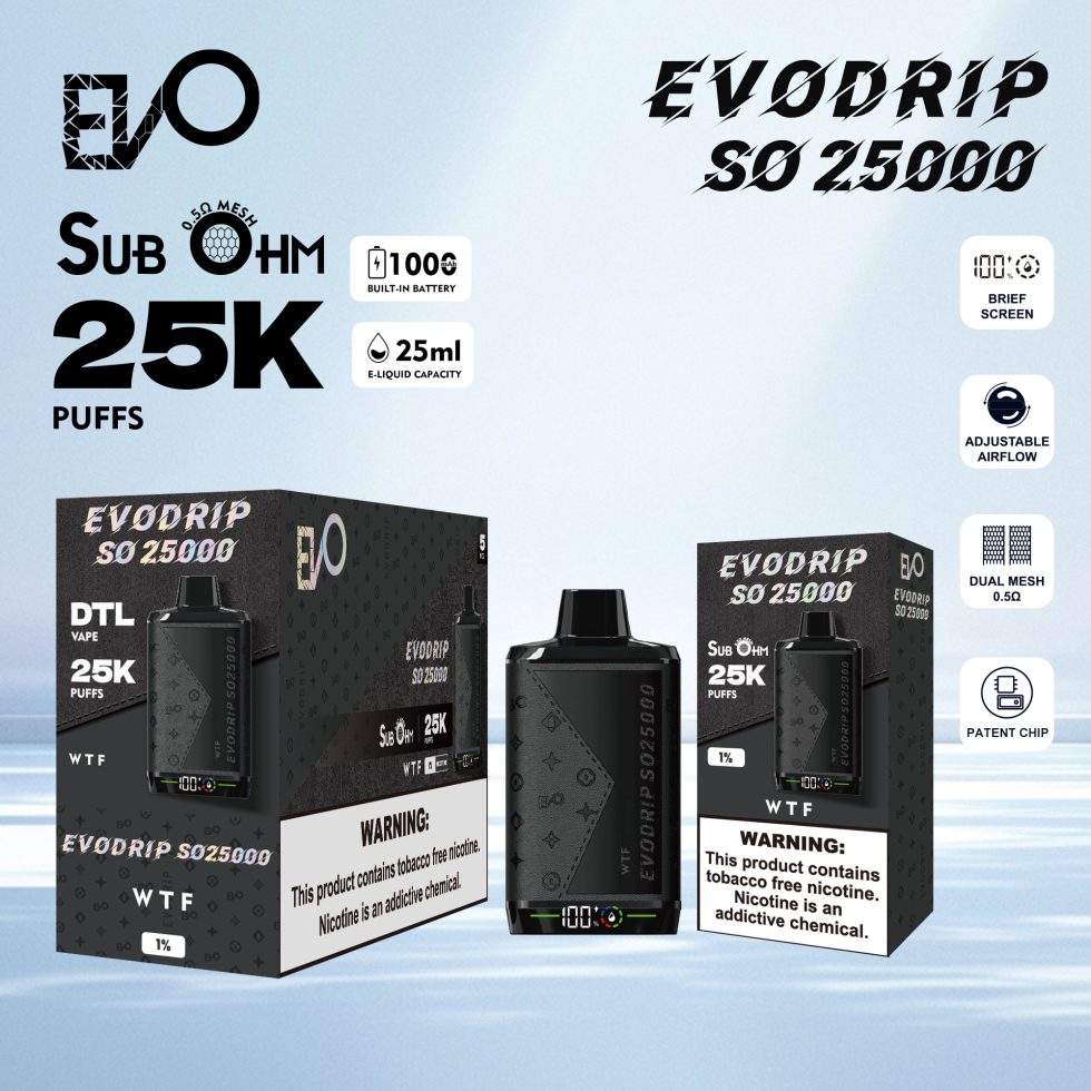 WTF WTF EVODRIP SO25000   DISPOSABLE (5-PACK)