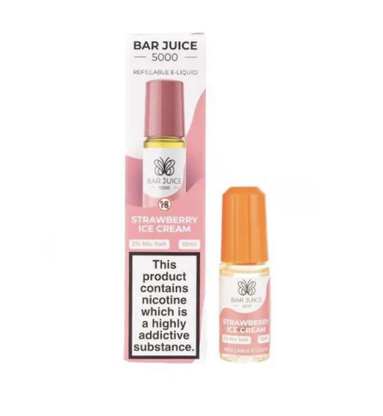 Strawberry Strawberry Ice Cream Nic Salt E-Liquid by Bar Juice 5000