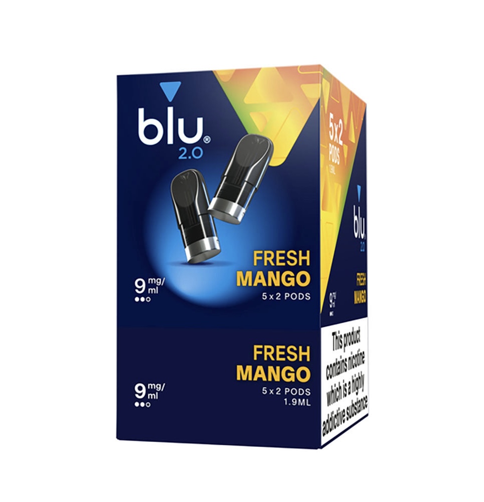 Blu Blu 2.0 Fresh Mango E Liquid Pods - 5 Boxes